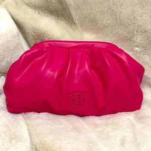 NWT Badley Mischka Hot Pink Vegan Crossbody / Clutch